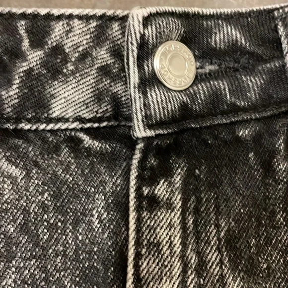 cheeky, black distressed jean shorts by Top Shop - Picture 3 of 7